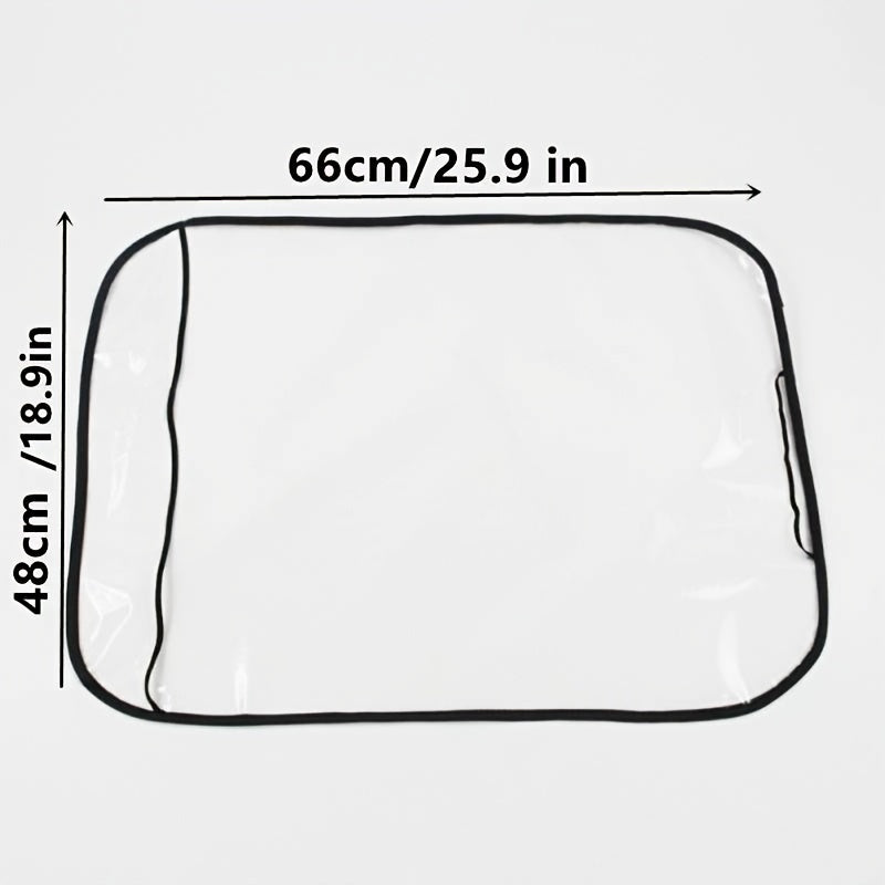 Car Seat Backrest PE Film Protective Cover Mat Anti-kick Anti-dirt