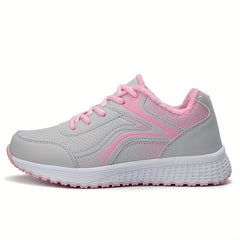 Women's Lightweight Faux Leather Sports Shoes