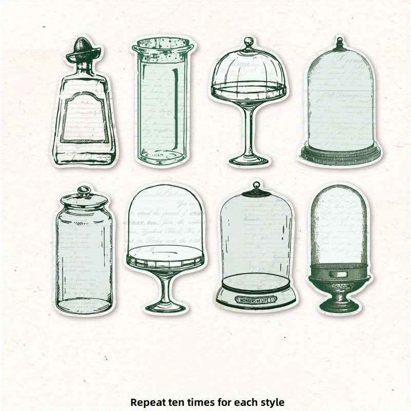80pcs Hobo Moon Series Sticky Notes