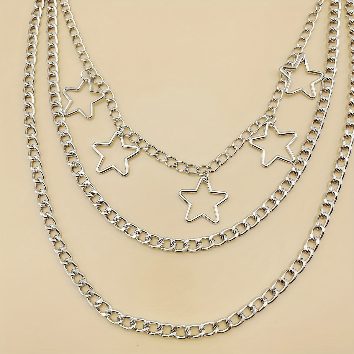 Pentagram Layer Pant Chain Men's Y2K Jewelry