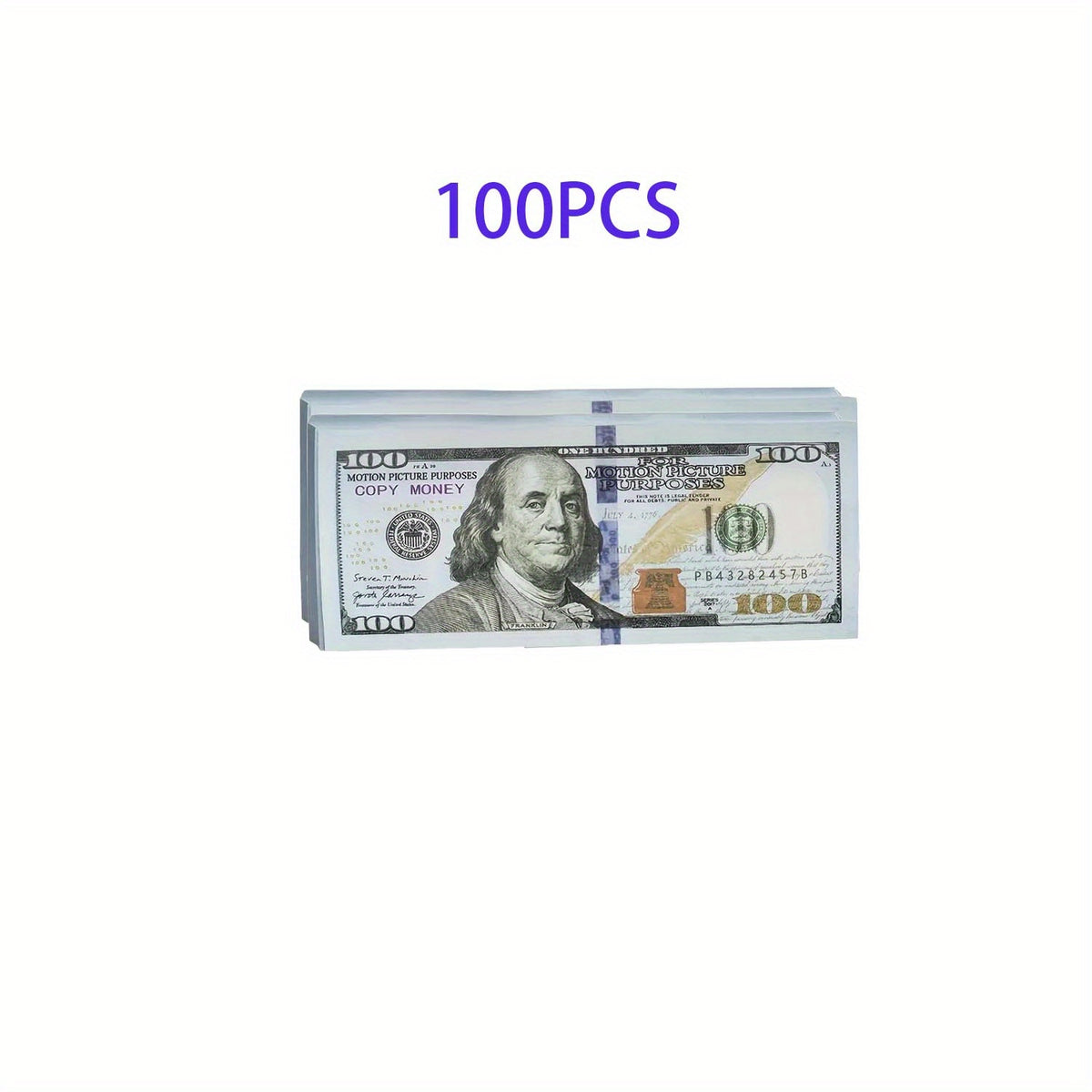 100 300 500 700pcs Movie Props Money Realistic 100 Dollar Bill Bill Props