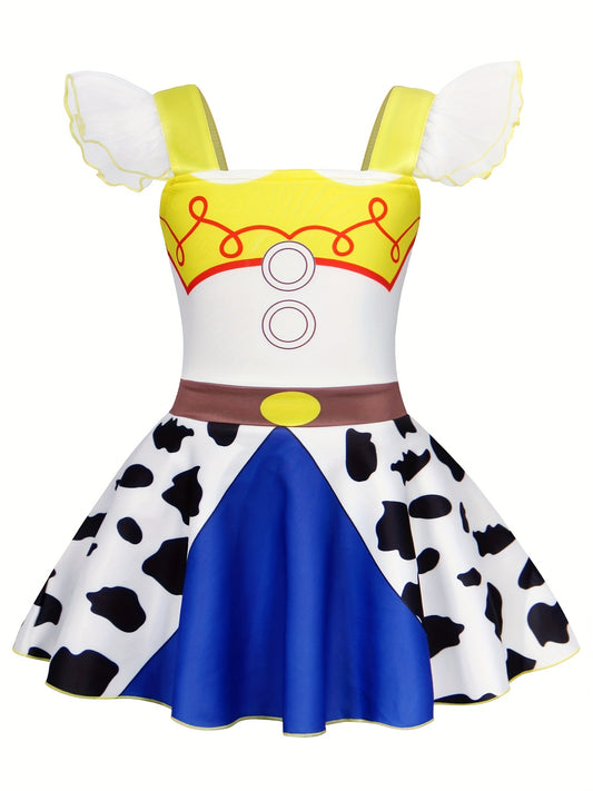 Girls Princess Costume Dress Birthday Party Outfit