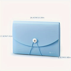 10pcs Invoice Storage Bag A4 Receipt Document Organizer