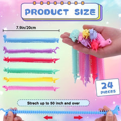 6pcs Sensory Dinosaur Unicorn Stretch Rope Decompressing Toys