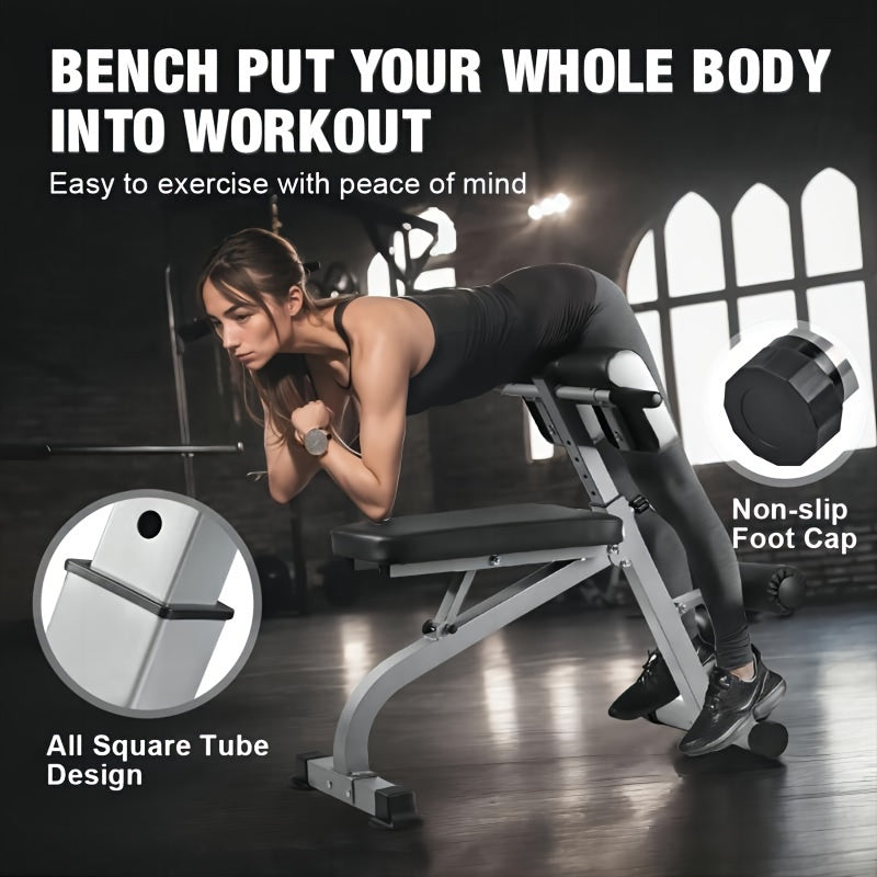 Foldable Fitness Roman Chair Abdominal Exercise Bench