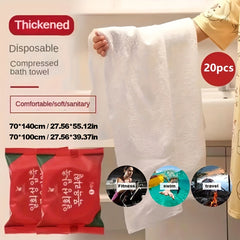 Disposable Compression Bath Towel 27 56inch Thickened Oversized Cotton Towel