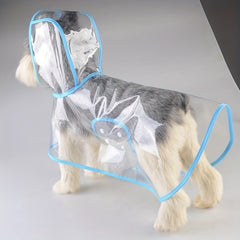 Clear Hooded Pet Plastic Raincoat Poncho for Toy Small Dogs Cat Clothes