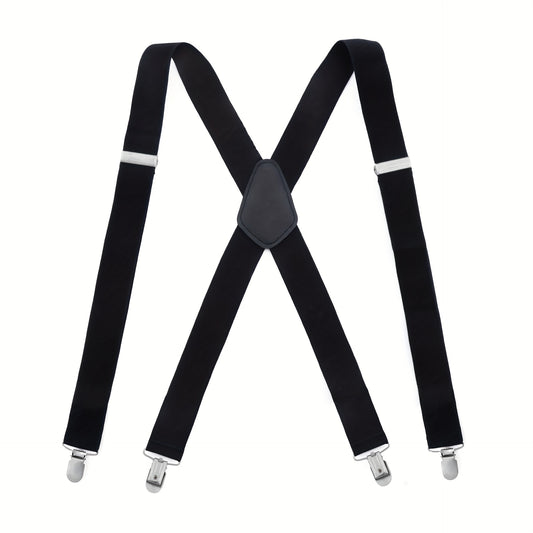Men's Adjustable Elastic Suspenders Heavy Duty Work