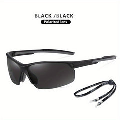 CoolPandas Men's Tr90 Ultralight Sports Polarized Sunglasses