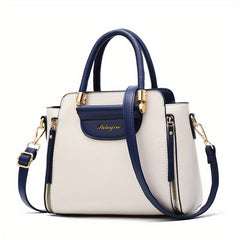 Women's Colorblock Tote Bag Satchel Shoulder Bag