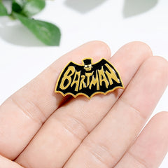 Anime Bat Enamel Brooch Cartoon Anti Slip Buckle Funny Pin