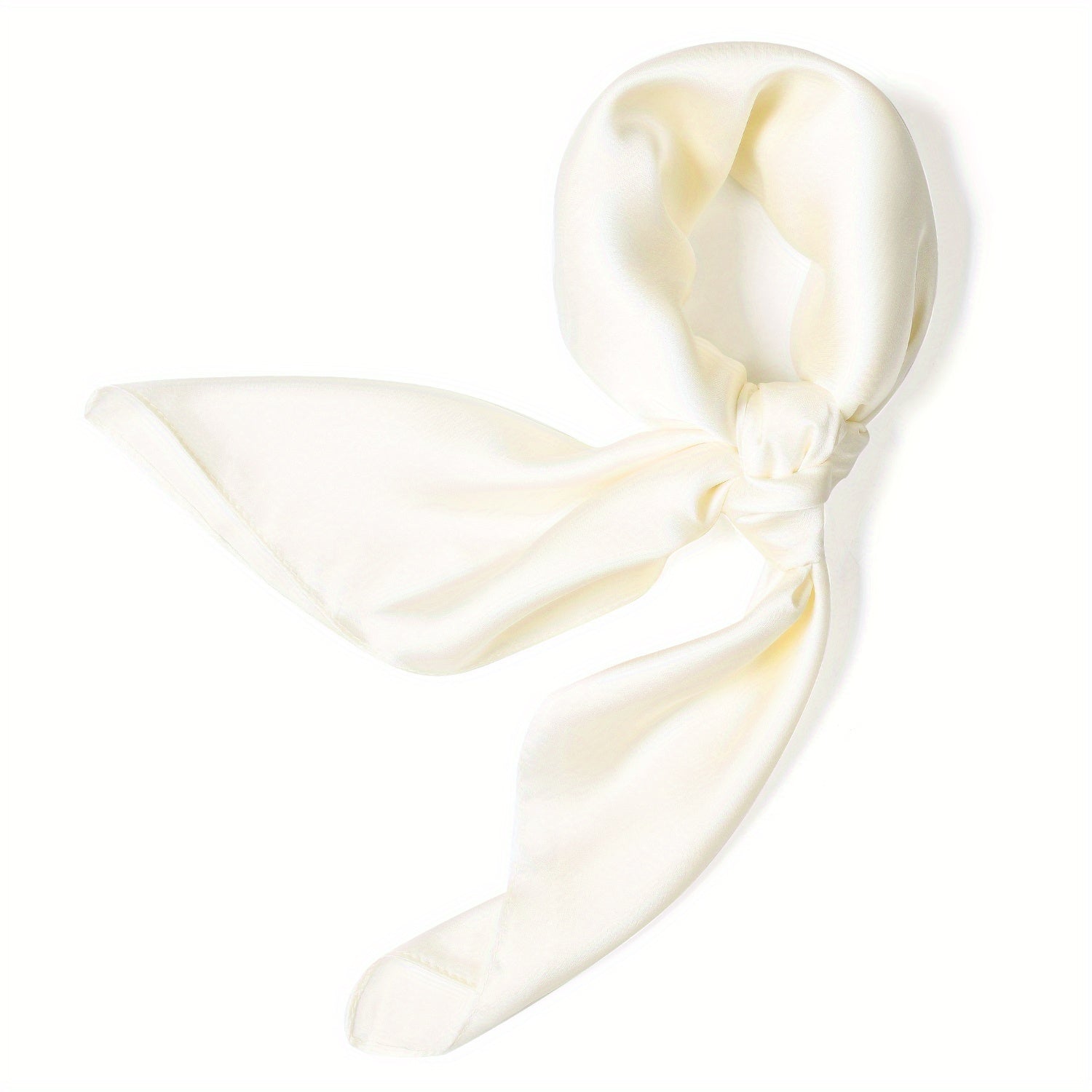 Satin Square Scarf Bandana Silk Neckerchief Women Head Wrap Hair Accessories