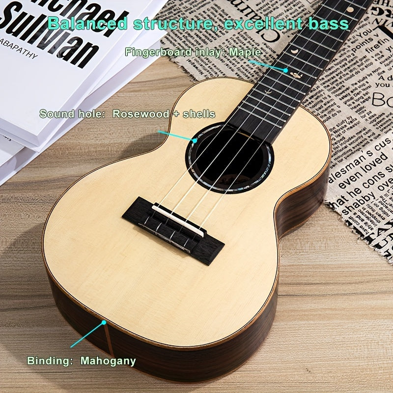 66 cm Spruce Single Plate Rosewood Back Side Plate