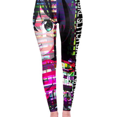 Japanese Anime Leggings High Waist Workout Pants