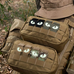 Reflective Luminous Cat Eye Velcro Buckle Backpack Hat