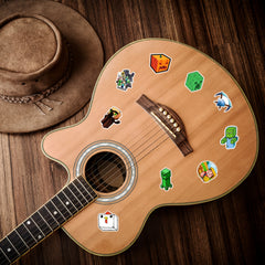 50pcs Video Game Doodle Waterproof Stickers - DIY Funny Creative Toys