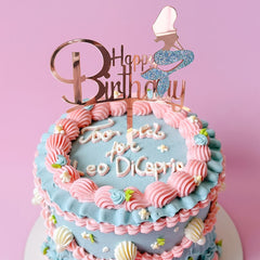Mermaid Themed Birthday Cake Insert for Party Decoration