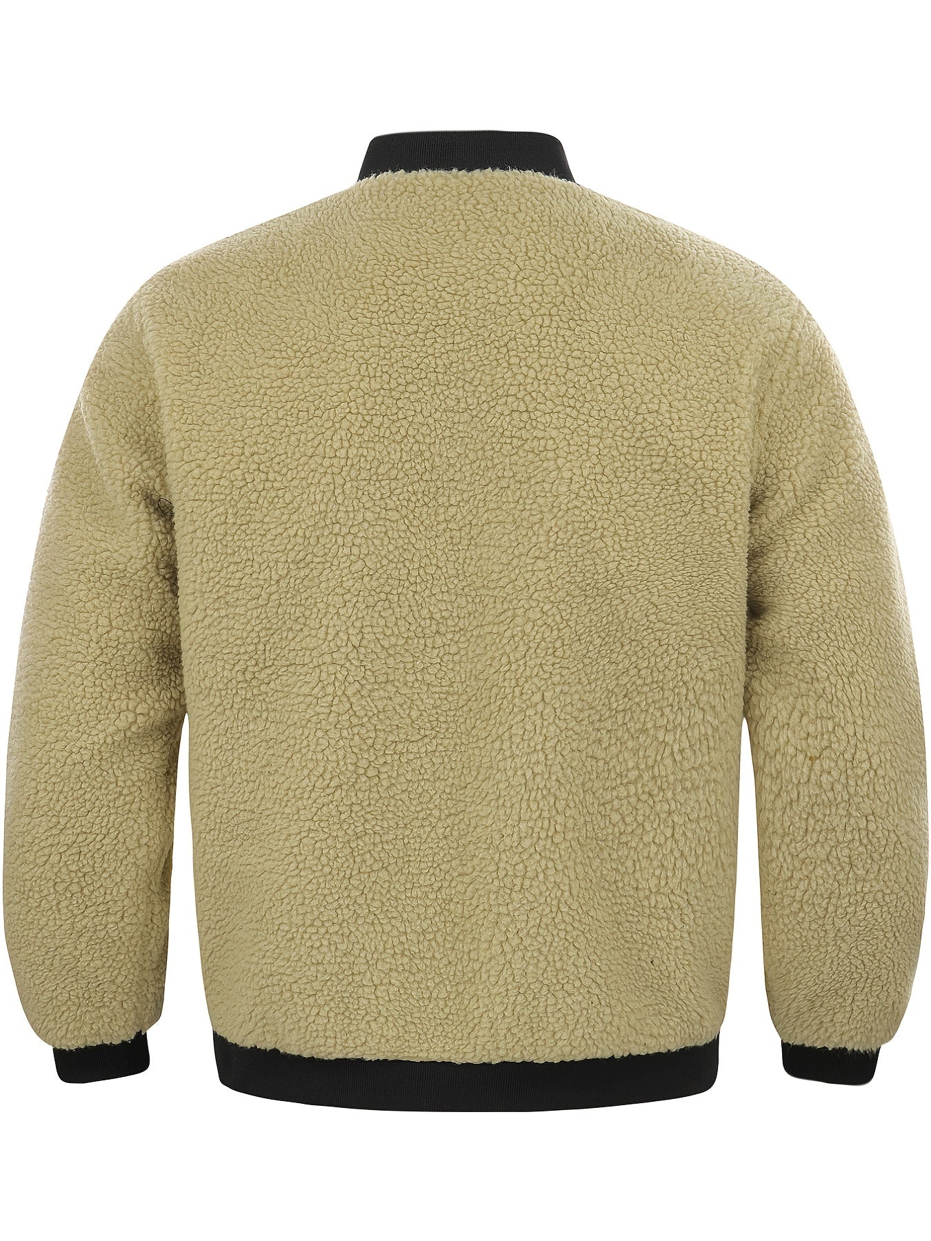 Men's Lamb Wool Winter Baseball Jacket