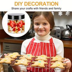 1pc Big Round PET Plastic Jars with Lids