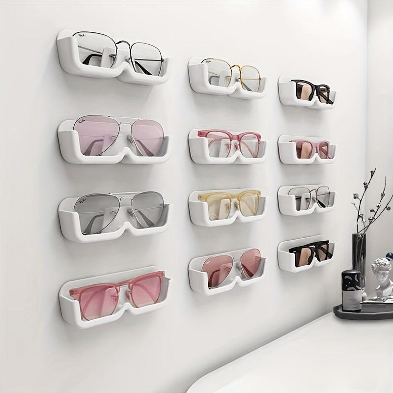 Wall Mounted Glasses Storage Rack No Punching Wall Display Sunglasses Storage