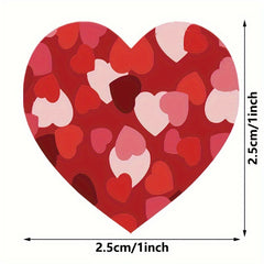 500 Love Label Stickers 8 Patterns Roll Gift Decoration Adhesive Stickers