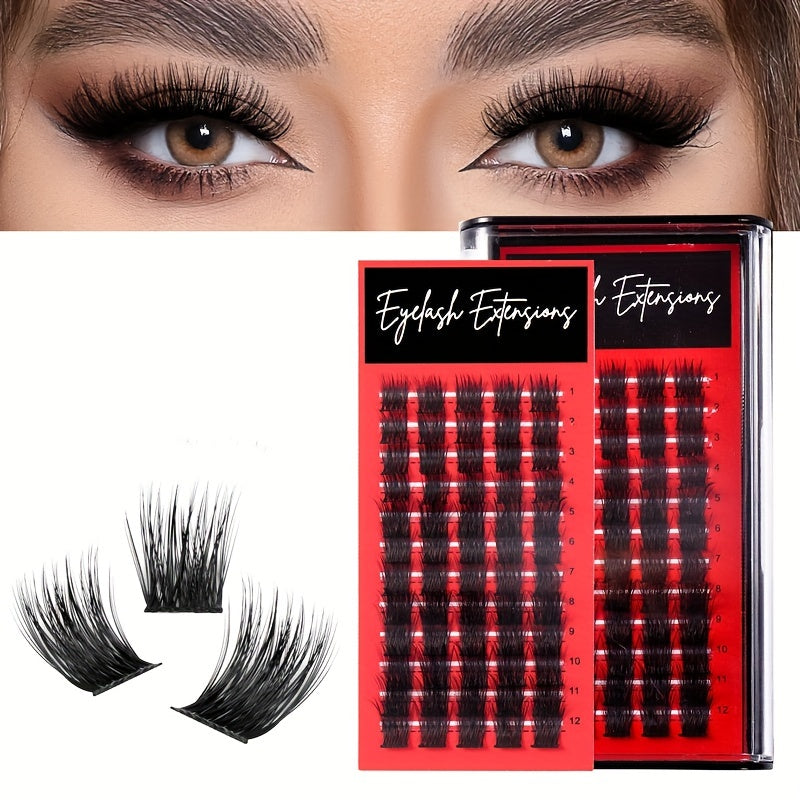 DIY Cluster Lashes Thick False Eyelashes Self Grafting Extension