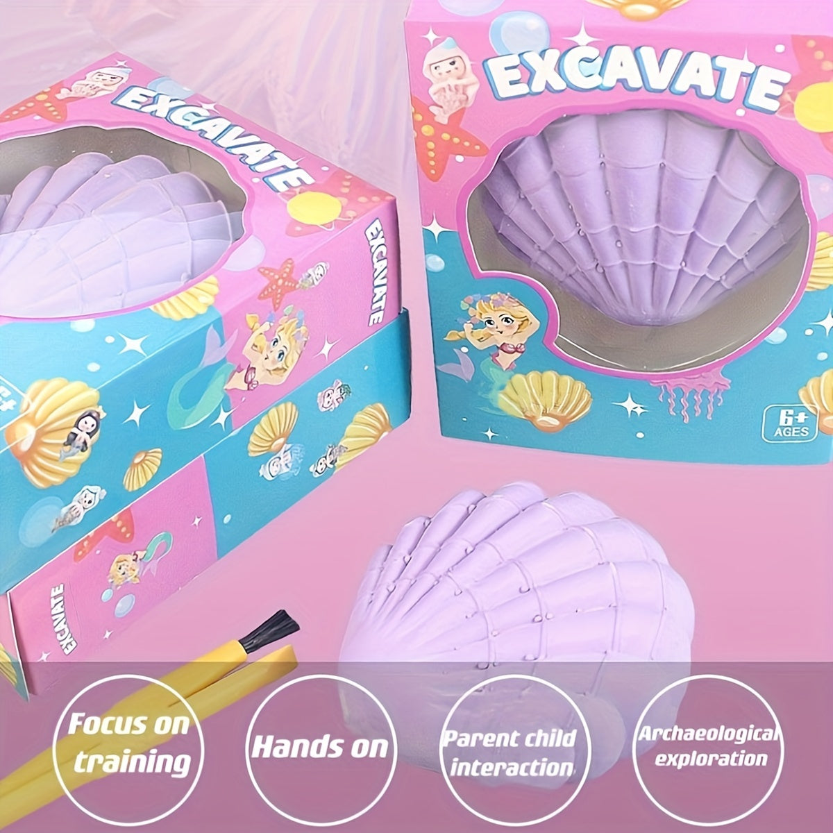 12pcs Children's Archaeological Excavation Toys DIY Educational Creative