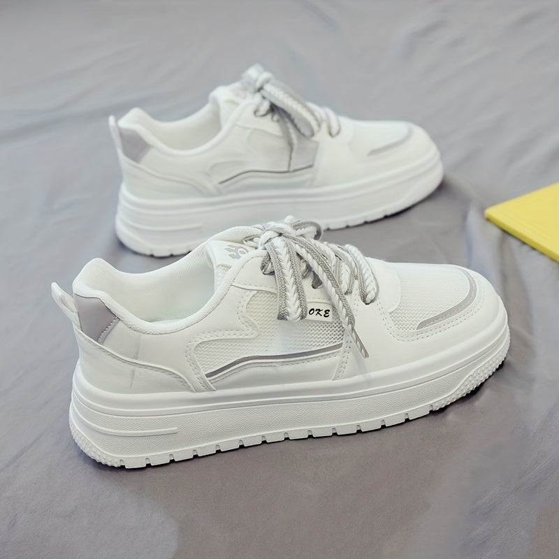 Women's Breathable Mesh Sneakers Casual Lace Up Outdoor Shoes