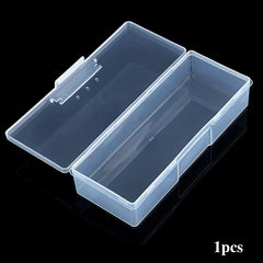 Clear Manicure Tool Box Nail Art Storage Organizer