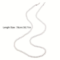Pearl Mask Rope Glasses Chain Handmade Necklace