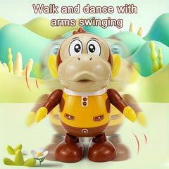 Interactive Monkey Toy with Music and LED Lights