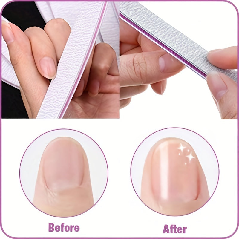 Manicure Tool File Buffers for Acrylic Nails 100/180 Grits, Double Sided Files