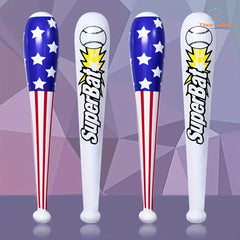 Inflatable Baseball Bat with American Flag, 33-46 Inch, Patriotic Fun