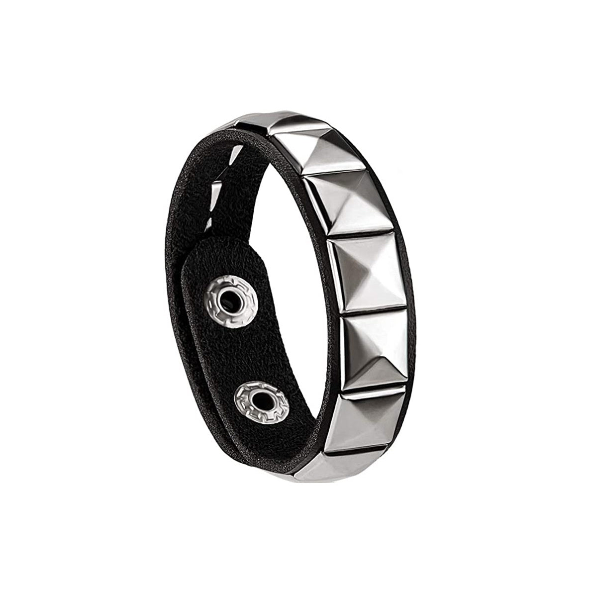 Rock PU Leather Bracelet with Willow Bracelet