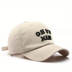 Men's Washed Curved Brim Baseball Cap Outdoor Sun Hat