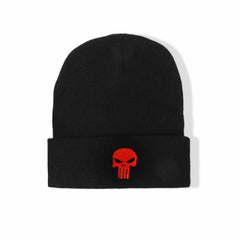 Embroidered Skull Beanie Hat for Halloween