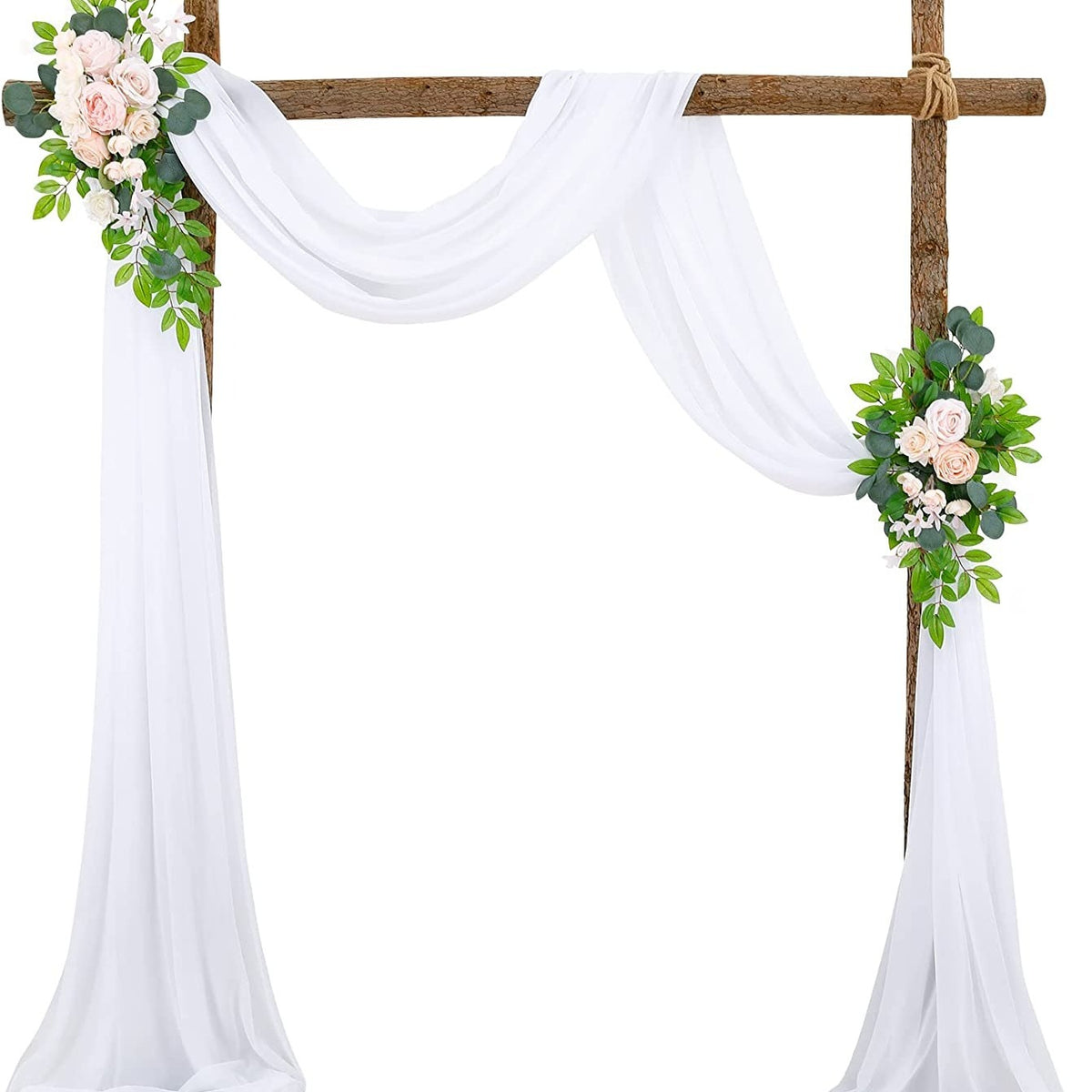 Wedding Draping Fabric Sheer Chiffon Tulle Drapery for Ceremony