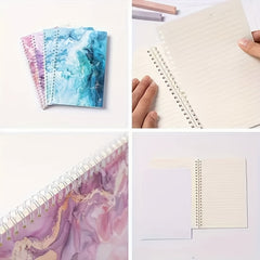 Bohemian Lacquer Pattern A5 Spiral Notebook Bright Diary Writing Diary