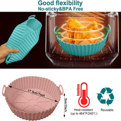 Non Stick Silicone Baking Tray for Air Fryer Oven