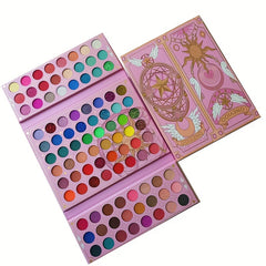 96 Colors Retro Eyeshadow Palette Pearly Matte Finish Magic Card Makeup Gift