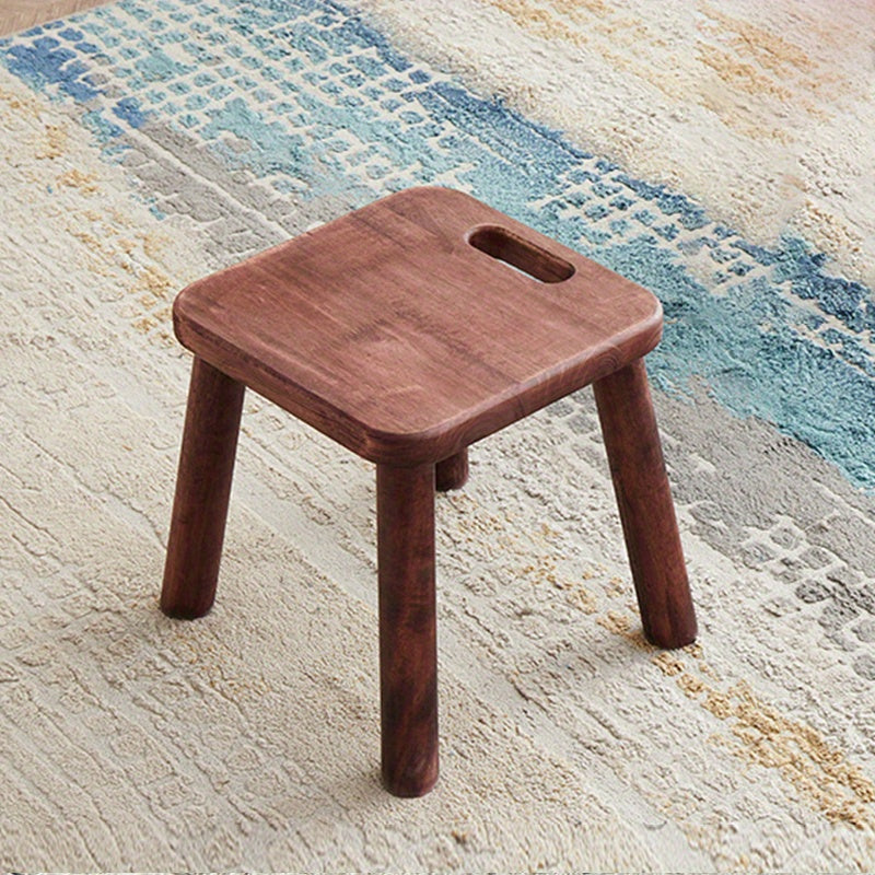 Wooden Shoe Changing Stool for Kids & Adults - Portable Foot Rest Stool