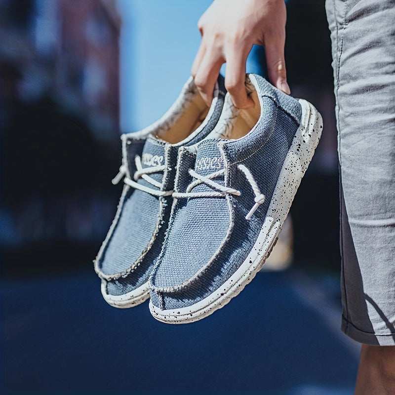 Men's Lightweight Canvas Slip On Loafers