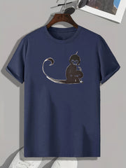 Monkey Print Men's Graphic Tee Casual Comfy Summer Tshirt