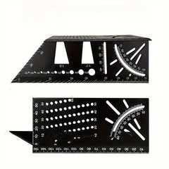 1pc Aluminum Alloy Carpentry Angle Ruler Stop Type Fixed Line Drawing Device