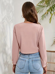 Solid Cropped Jacket 3/4 Sleeve Open Front Outerwear