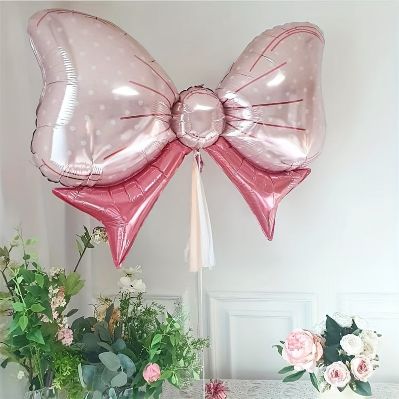1pc Ins Aluminum Film Balloon A Bow Tie Happy Birthday Hundred Days Children