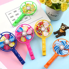 12pcs Party Windmill Whistle Paper Blow Dragon Whistle Aid Props