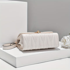 Quilted Chain Crossbody Bag Turn Lock Shoulder Bag Small Purses