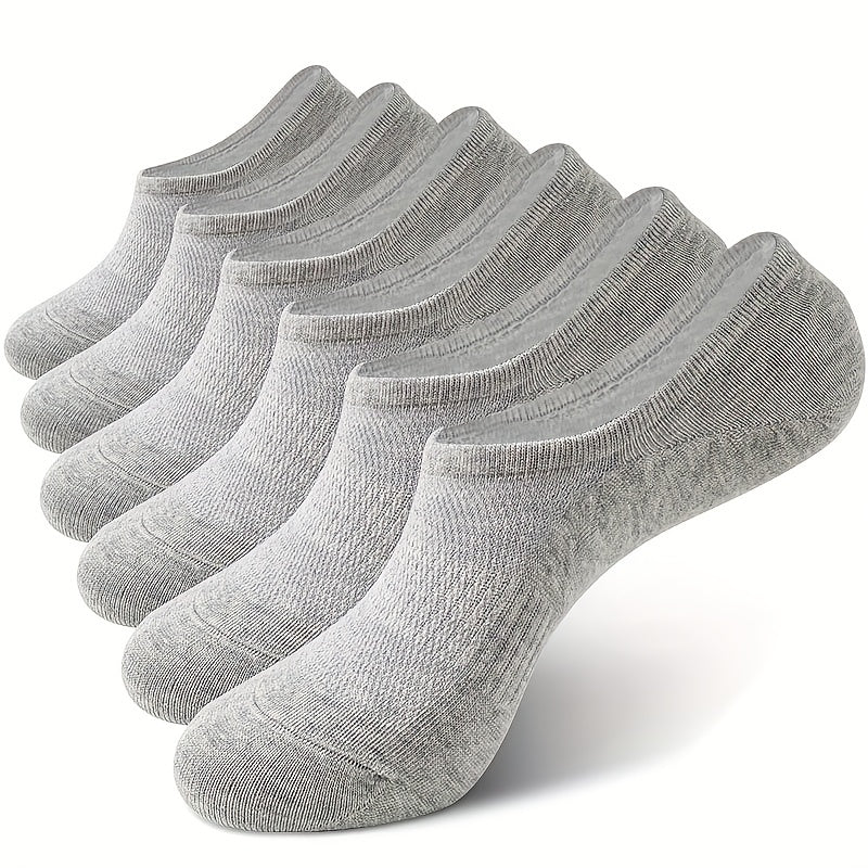 6 Pairs Cotton Ankle Sock Short Socks Non Slip Quarter Length Socks