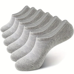6 Pairs Cotton Ankle Sock Short Socks Non Slip Quarter Length Socks